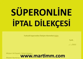 Süperonline İptal Dilekçesi