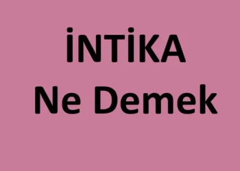 İntika Ne Demek